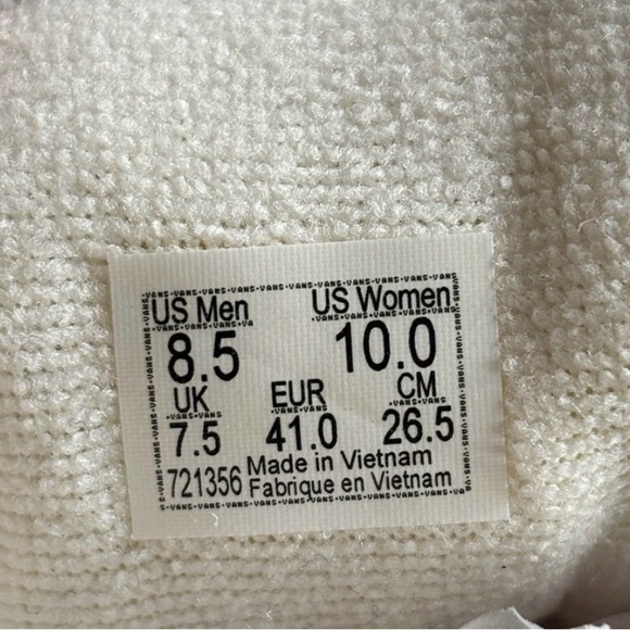 Vans Pink & Cream Checkerboard High Top Sneakers - Picture 7 of 15